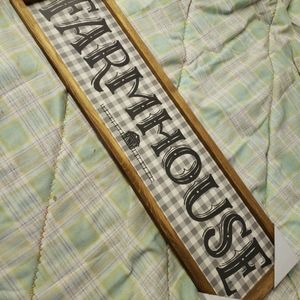 Farmhouse sign